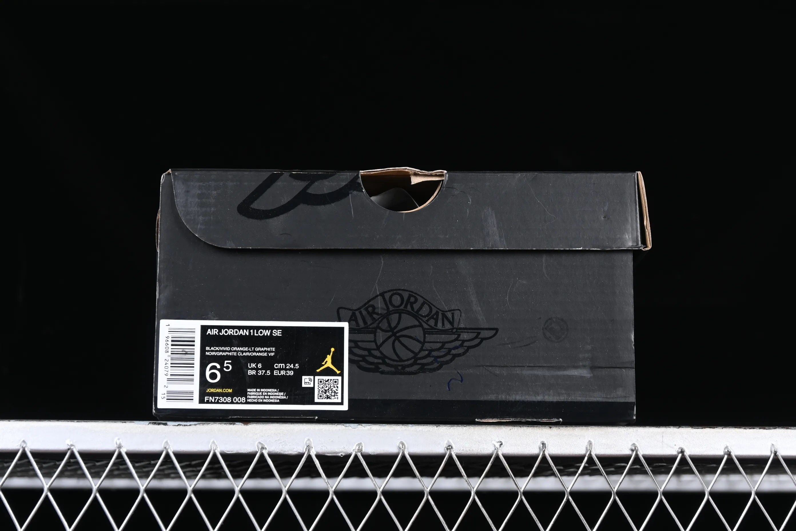 All categories Air Jordan Jordan series basketball shoes Air Jordan 1 Low Z version Air Jordan 1 Low "Black Orange" AJ1 Joe 1 light stone black and yellow FN7308-008